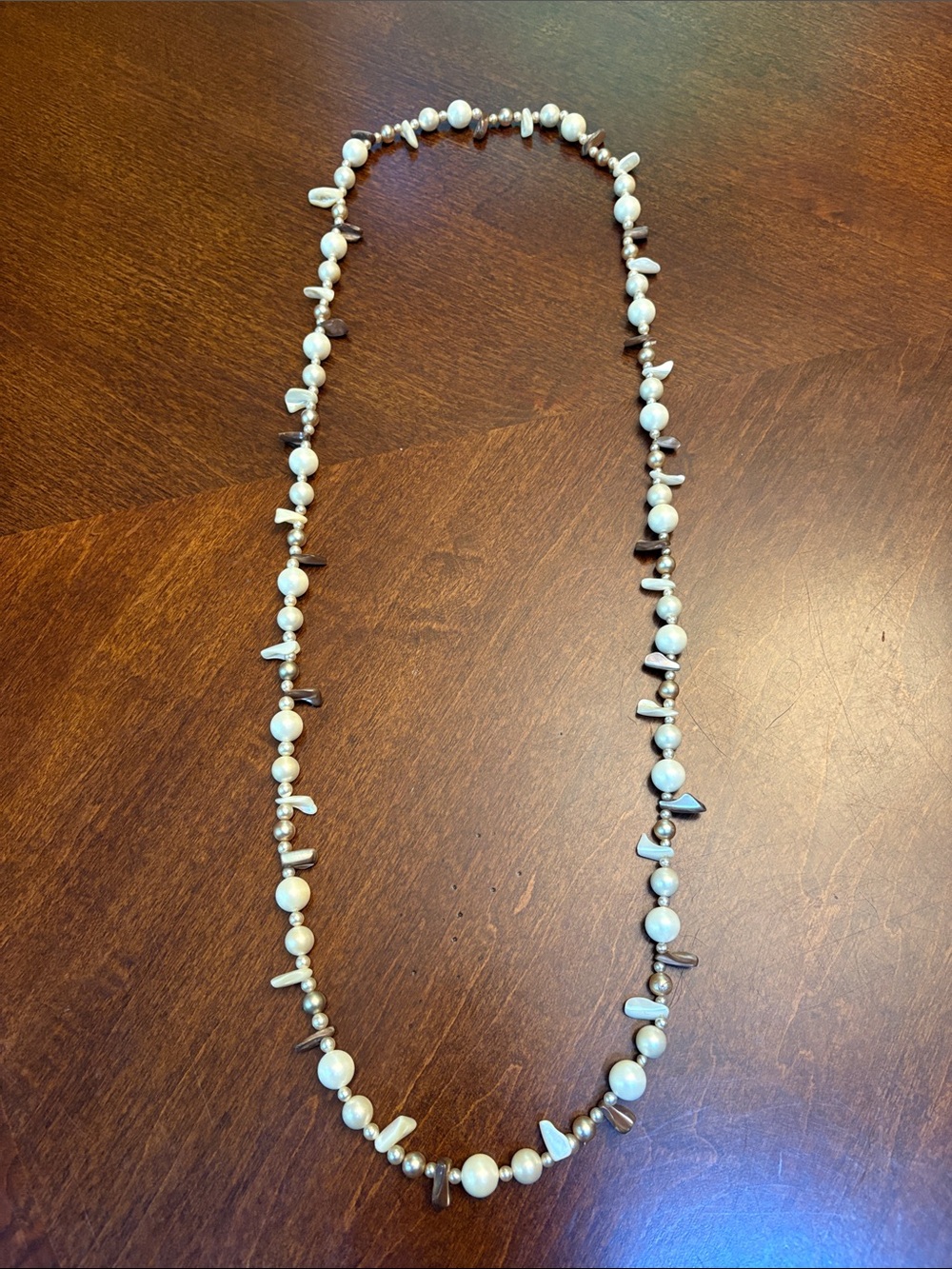 🆕 Mixed Media Beaded Necklace 21” in Length